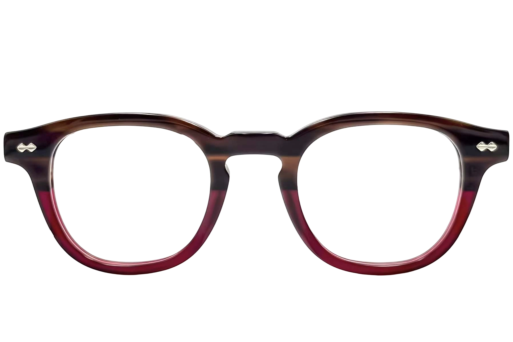 Oval Brown Acetate Glasses #BS0522-0001