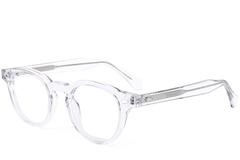 Oval Transparent Acetate Glasses #BS0522-0002