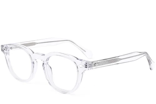 Verres ovales en acétate transparent #BS0522-0002