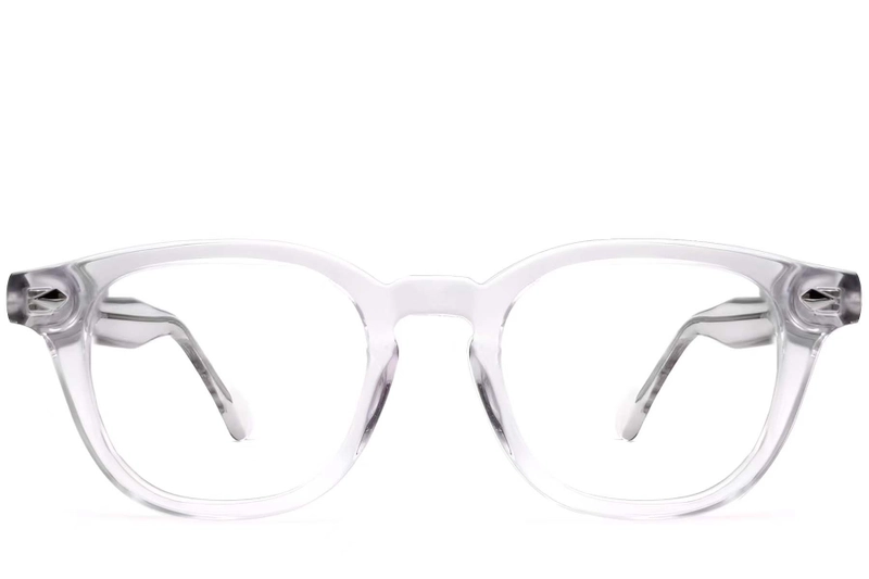 Oval Transparent Acetate Glasses #BS0522-0002