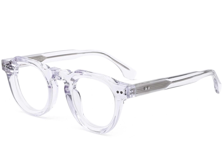 Ovale transparente Acetatbrille #BS0522-0006