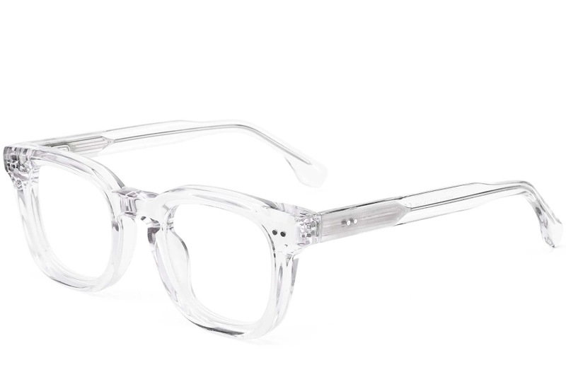 Rectangular Transparent Acetate Glasses #BS0522-0009