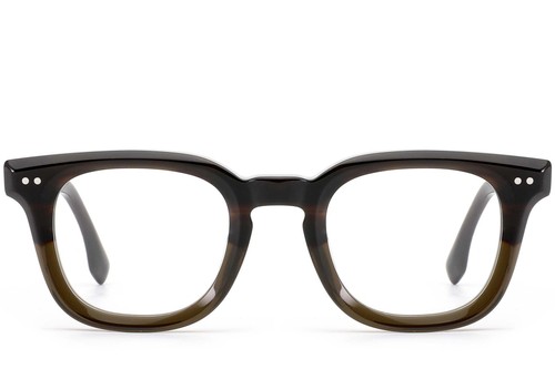 Rectangular Green Acetate Glasses #BS0522-0011