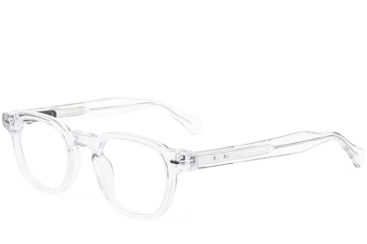 Gafas rectangulares de acetato transparente #BS0522-0013
