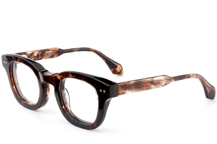 Oval Tortoiseshell Acetate Glasses #BS0522-0019