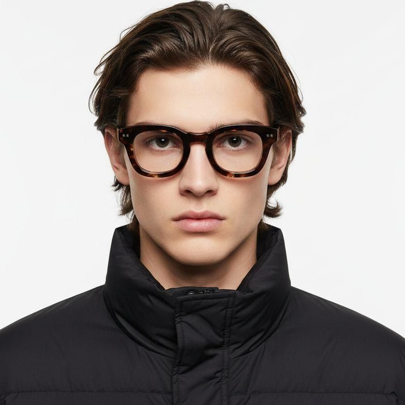 Oval Tortoiseshell Acetate Glasses #BS0522-0019