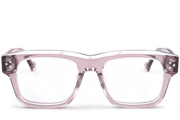 Rechthoekige paarse acetaatbril #BS0522-0021