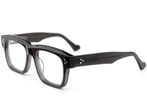 Lunettes rectangulaires en acétate gris #BS0522-0023
