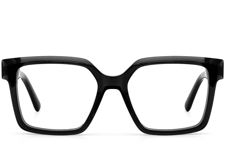 Bicchieri rettangolari in acetato nero #BS0522-0025