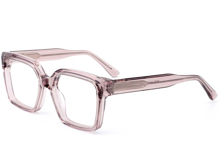 Rechteckige violette Acetatbrille #BS0522-0028