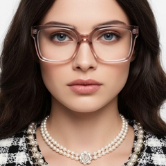 Gafas rectangulares de acetato morado #BS0522-0028