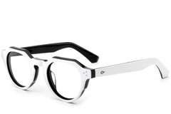 Gafas ovaladas de acetato blanco #BS0522-0029