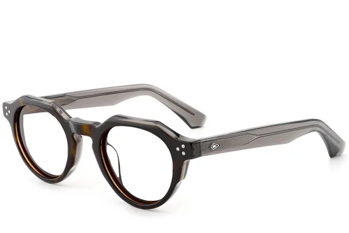 Lunettes ovales en acétate écaille de tortue #BS0522-0030
