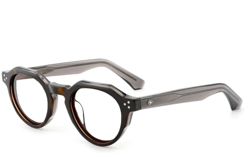 Oval Tortoiseshell Acetate Glasses #BS0522-0030