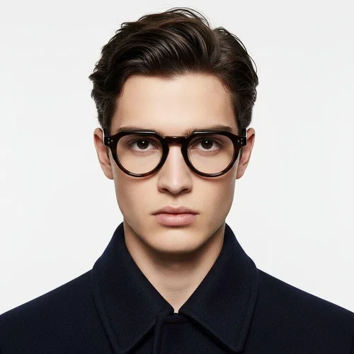 Lunettes ovales en acétate écaille de tortue #BS0522-0030