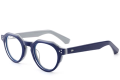 Gafas ovaladas de acetato azul #BS0522-0032