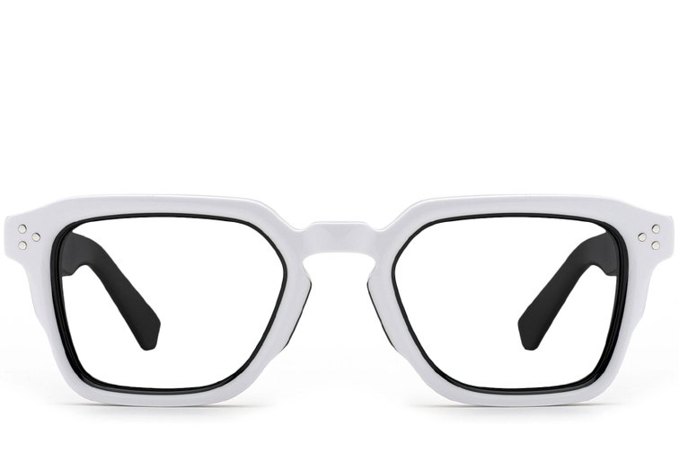 Bicchieri rettangolari in acetato bianco #BS0522-0037