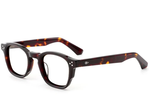 Oval Tortoiseshell Acetate Glasses #BS0522-0042
