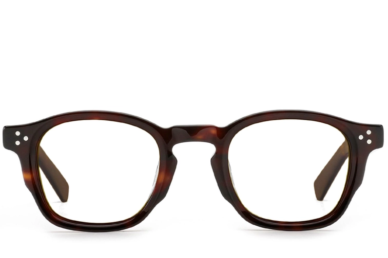 Oval Tortoiseshell Acetate Glasses #BS0522-0042