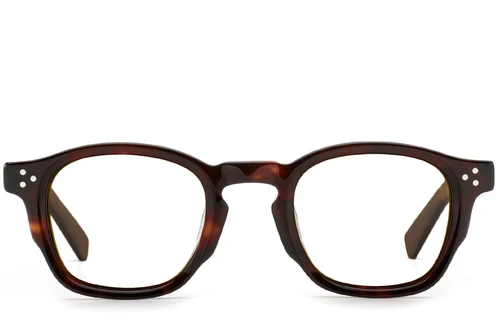 Oval Tortoiseshell Acetate Glasses #BS0522-0042
