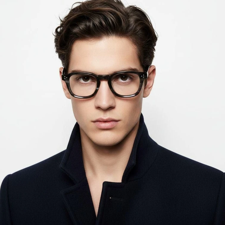 Gafas de acetato con patrón ovalado #BS0522-0044