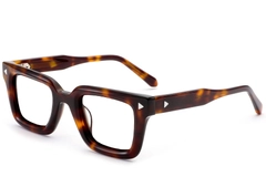 Rectangular Tortoiseshell Acetate Glasses #BS0522-0046