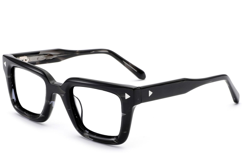 Rectangular Pattern Acetate Glasses #BS0522-0048