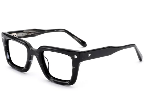 Lunettes en acétate à motif rectangulaire #BS0522-0048