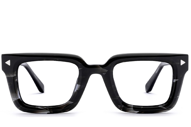 Rectangular Pattern Acetate Glasses #BS0522-0048
