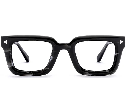 Lunettes en acétate à motif rectangulaire #BS0522-0048