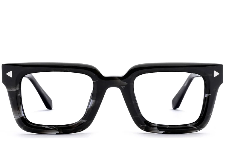 Lunettes en acétate à motif rectangulaire #BS0522-0048