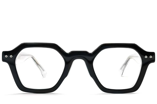 Gafas geométricas de acetato negro #BS0522-0049
