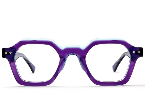 Lunettes géométriques en acétate violet #BS0522-0050