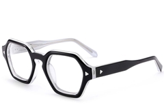 Gafas geométricas de acetato negro #BS0522-0053