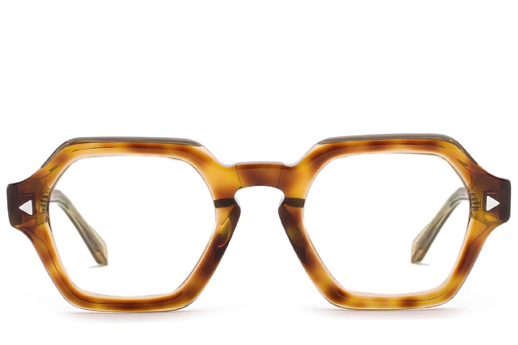 Geometric Tortoiseshell Acetate Glasses #BS0522-0056