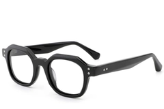 Lunettes rectangulaires en acétate noir #BS0522-0057