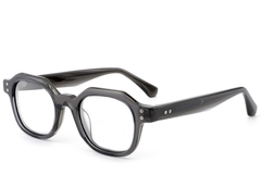 Rectangular Gray Acetate Glasses #BS0522-0060