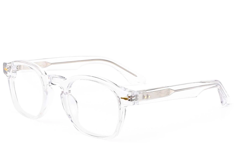 Gafas ovaladas de acetato transparente #BS0522-0062