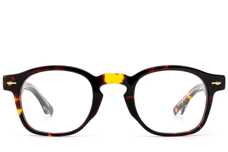 Oval Tortoiseshell Acetate Glasses #BS0522-0063