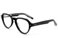 Oval Black Acetate Glasses #BS0522-0064