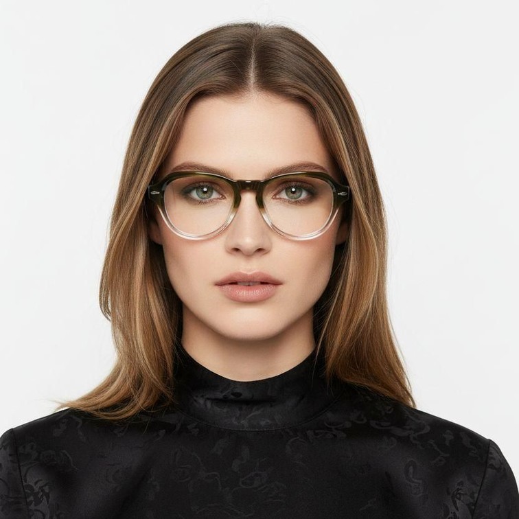 Oval Pattern Acetate Glasses #BS0522-0066