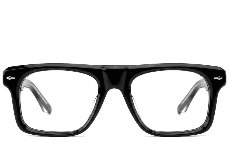 Aviator Black Acetate Glasses #BS0522-0069