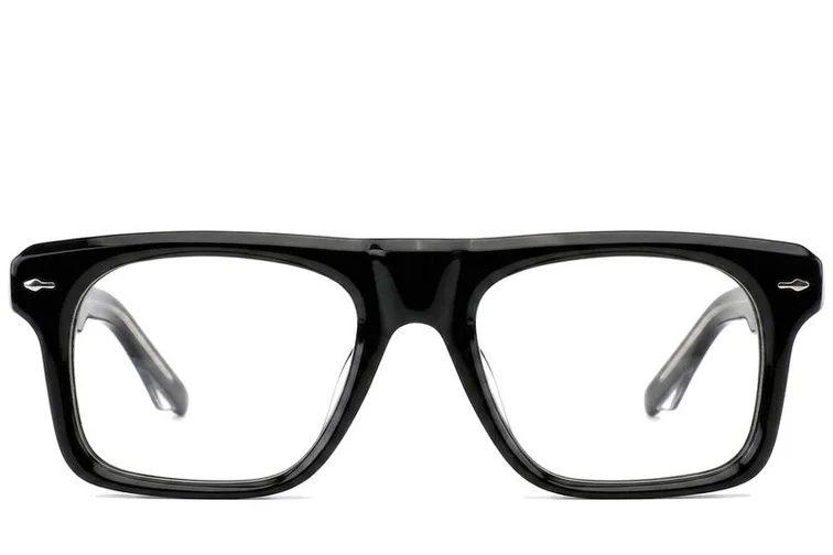 Aviator Black Acetate Glasses #BS0522-0069