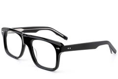 Aviator Black Acetate Glasses #BS0522-0069