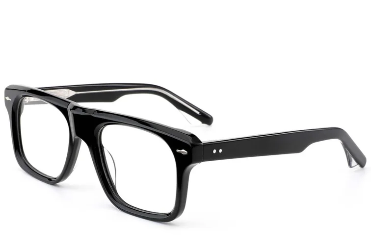 Lunettes aviateur en acétate noir #BS0522-0069