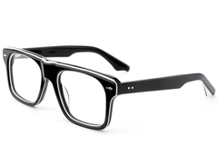 Aviator Black Acetate Glasses #BS0522-0071