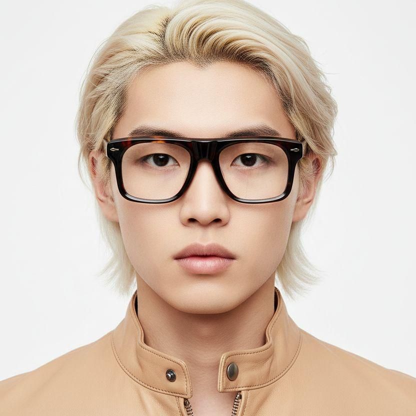 Aviator Tortoiseshell Acetate Glasses #BS0522-0072