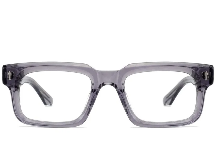Bicchieri rettangolari in acetato grigio #BS0522-0074