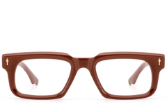 Rectangular Brown Acetate Glasses #BS0522-0075