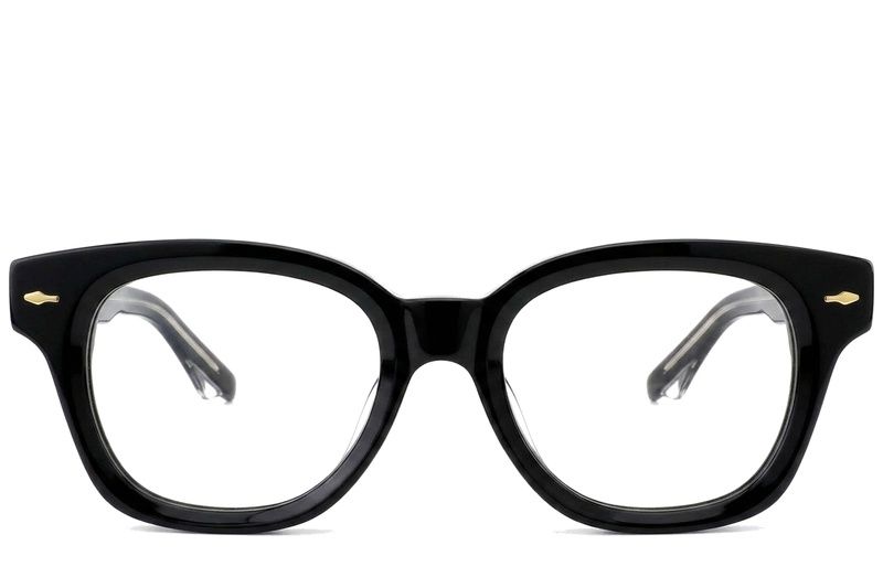 Gafas ovaladas de acetato negro #BS0522-0078